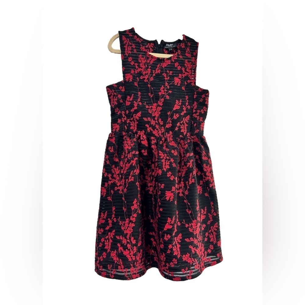 Bardots Junior red, black dress size:10